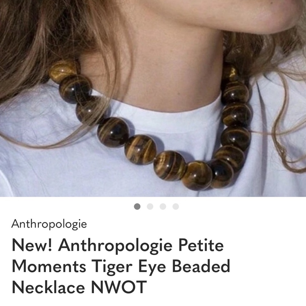 Tigers Eye chunky necklace - Anthropology look for less!! - Picture 2 of 4